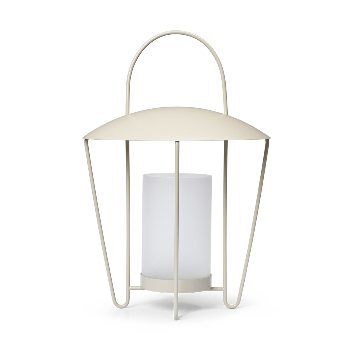 Ferm Living Abri lantern Cashmere | Scandinavian Design | Tea light holders, lanterns & candle dishes | Beige