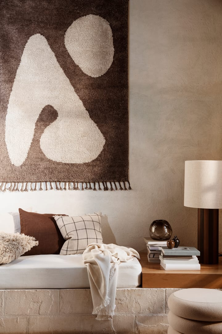 Abstract rug brown-off-white, 120x180 cm Ferm Living