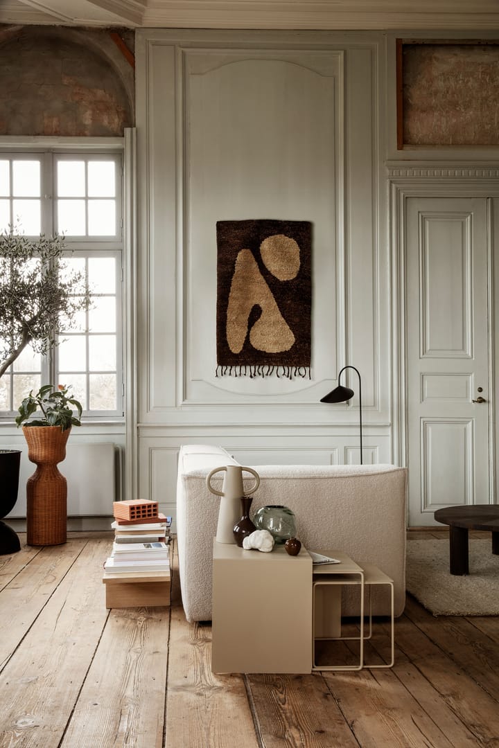 Abstract rug brown-off-white, 80x120 cm Ferm Living