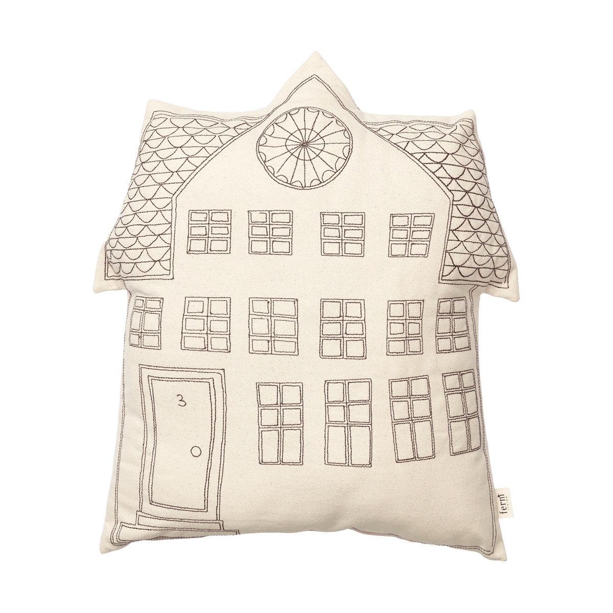 Ferm Living Adobe cushion 45x45 cm Windows | Scandinavian Design | Cushions | White