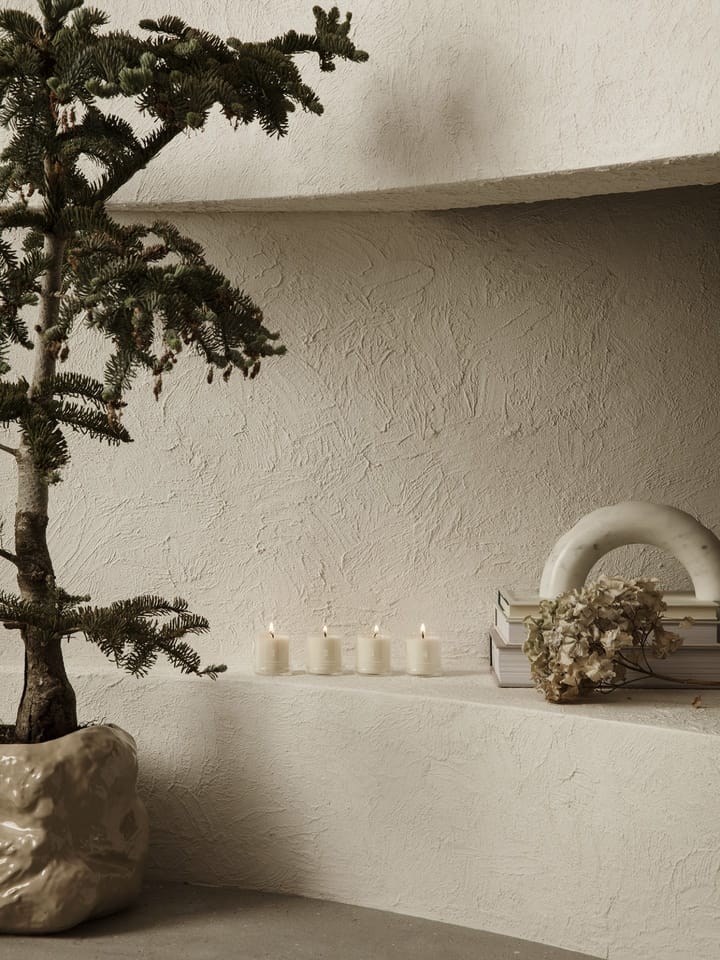 Advent candle with scent 4-pack, white Ferm Living