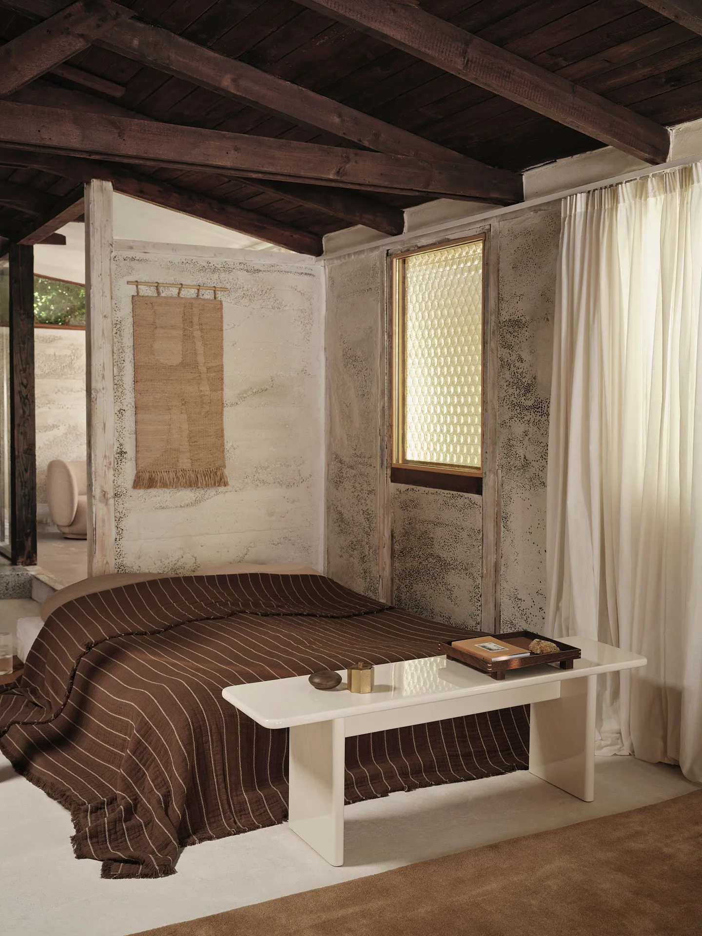 Aires bed spread 240x250 cm, Stone Ferm Living