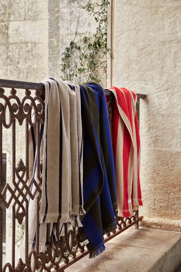 Alee badsheet 100x150 cm, Olive-Bright Blue Ferm Living
