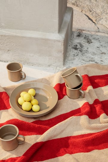 Alee towel 70x140 cm - Light camel-red - ferm LIVING