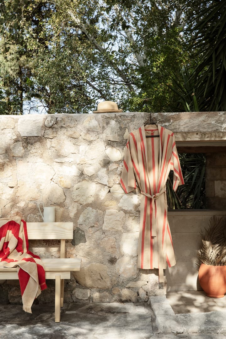 Alee towel 70x140 cm, Light camel-red Ferm Living