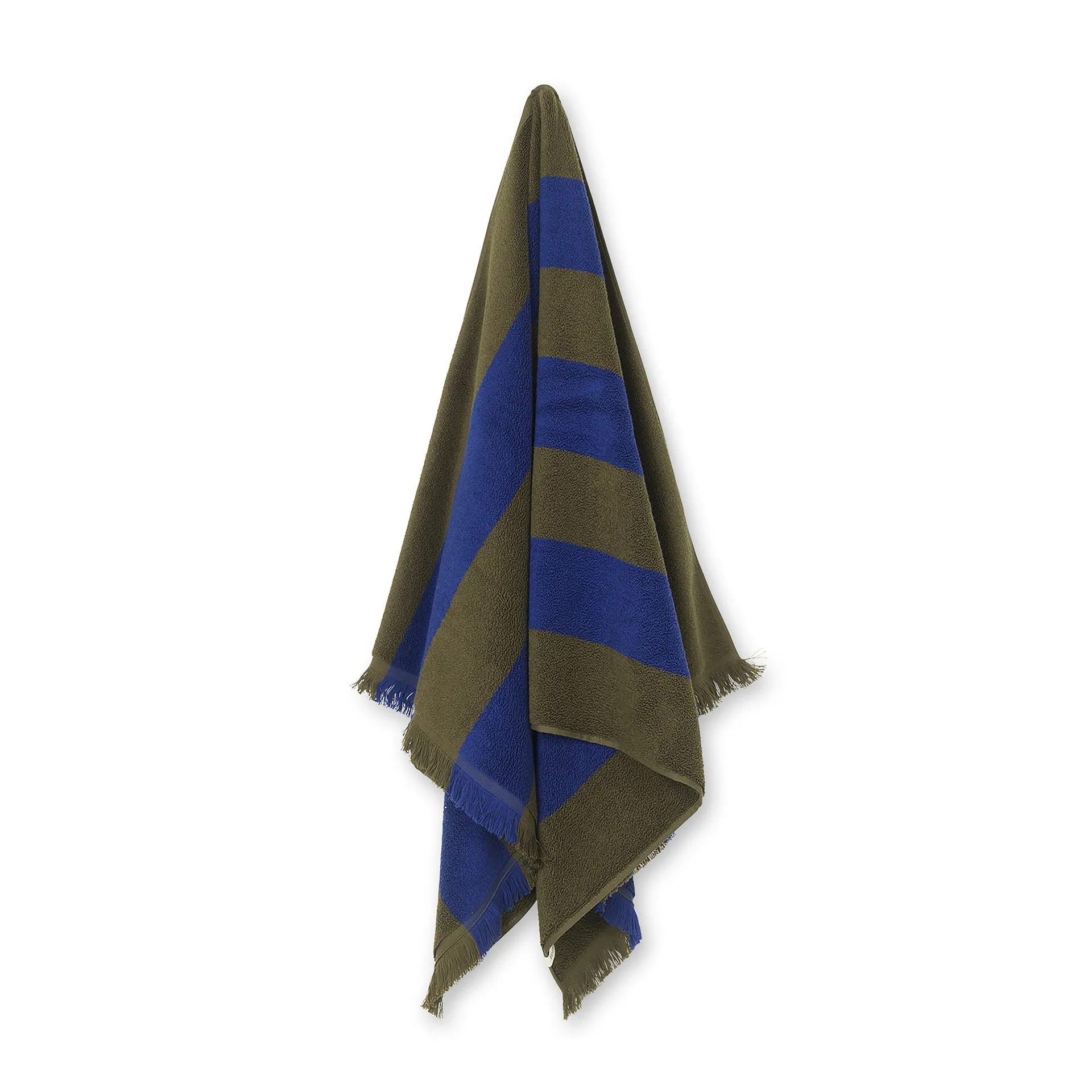 Alee towel 70x140 cm, Olive-bright blue Ferm Living