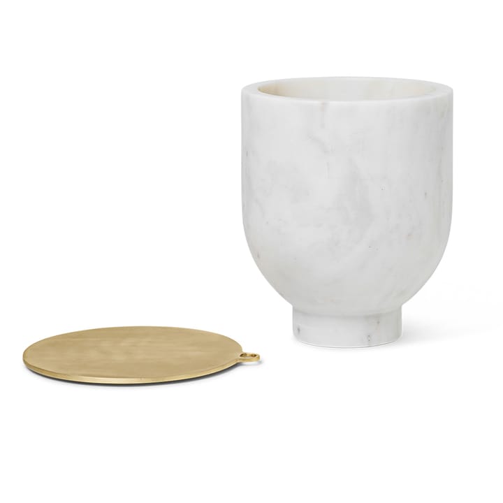 Alza ice bucket, white marble Ferm Living