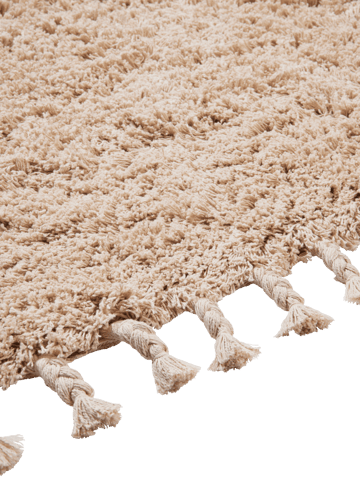 Amass long pile rug 140x140 cm - Off-white - Ferm Living