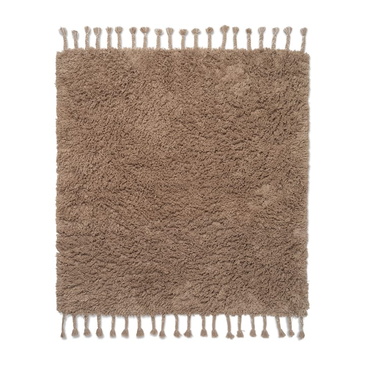 Amass long pile rug 140x140 cm - White Pepper - Ferm LIVING