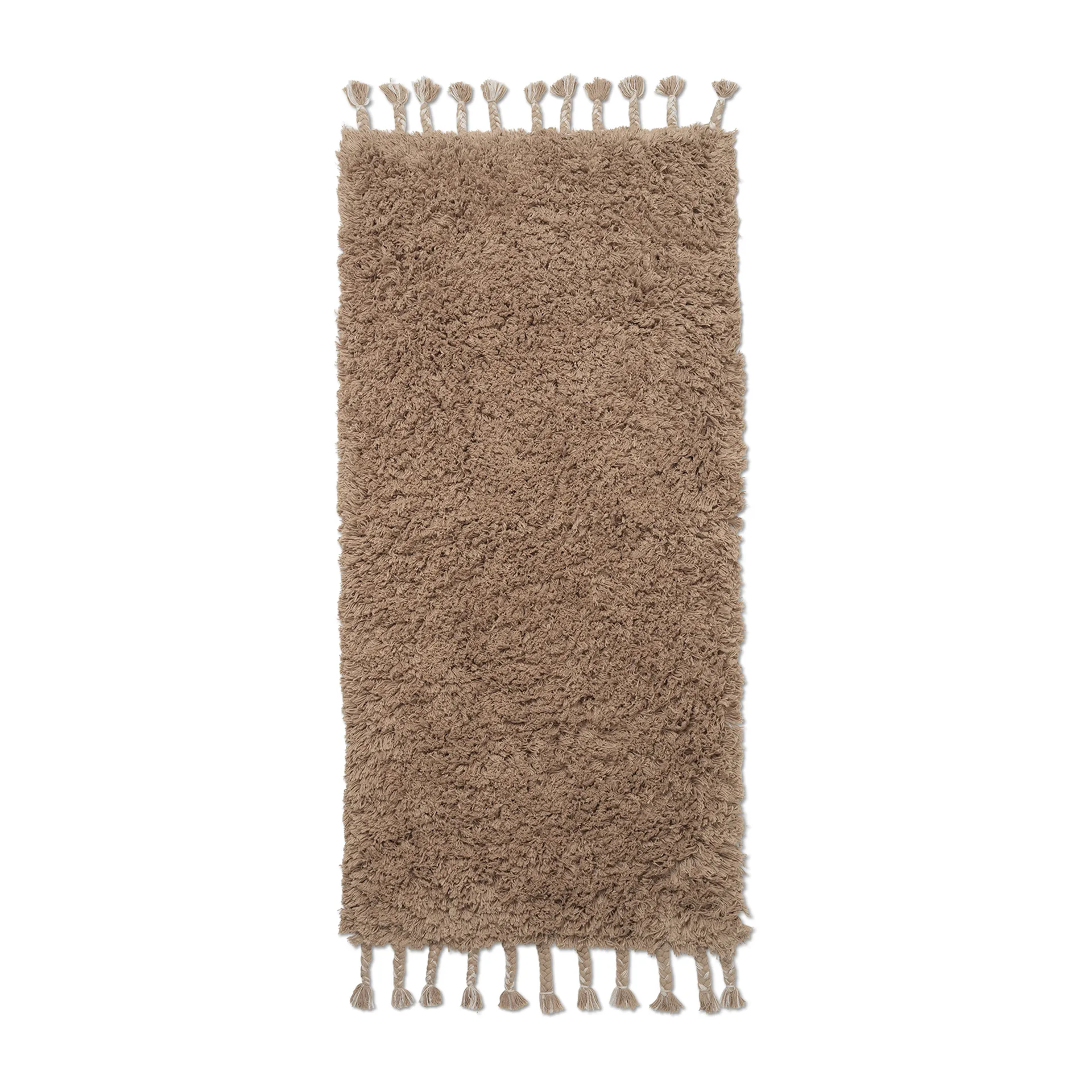 Amass long pile rug 70x140 cm, White Pepper Ferm Living