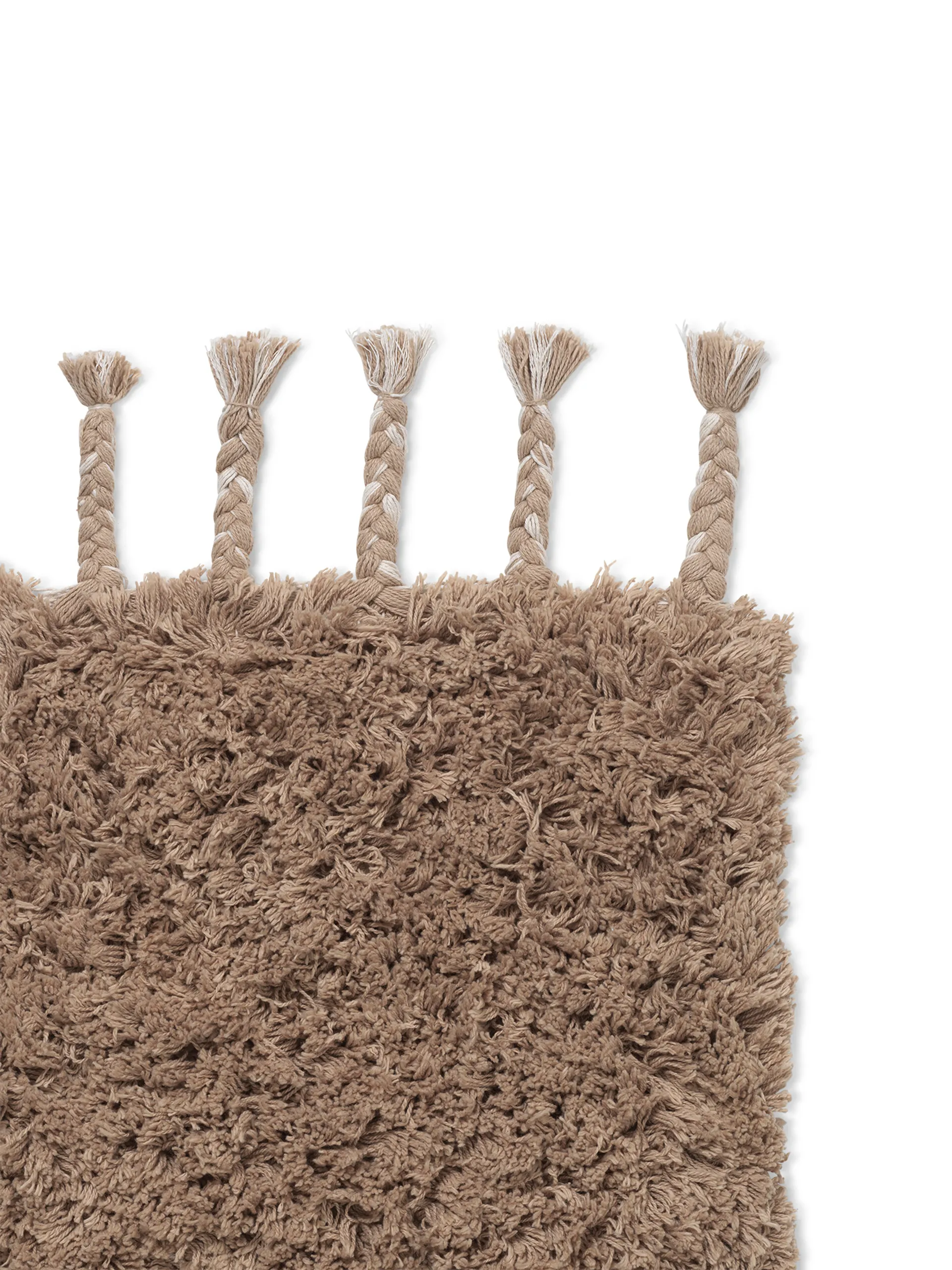 Amass long pile rug 70x140 cm, White Pepper Ferm Living