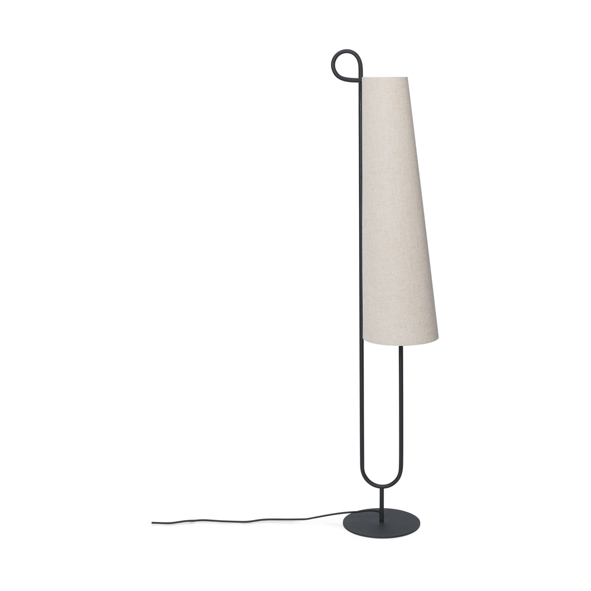 Ferm Living Ancora floor lamp Black-Natural | Scandinavian Design | Floor lamps | Black