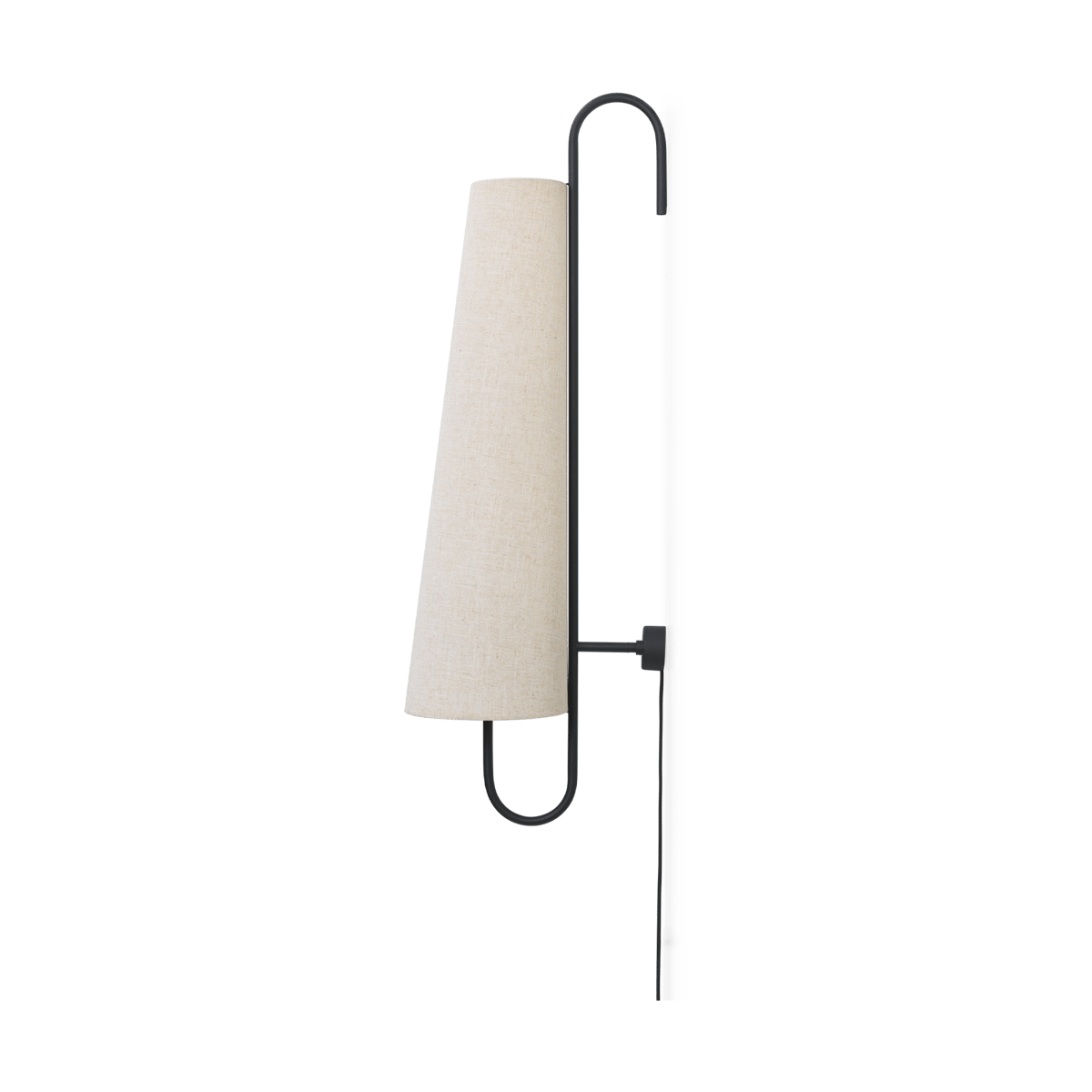 Ferm Living Ancora wall lamp Black-Natural | Scandinavian Design | Wall lights | Black