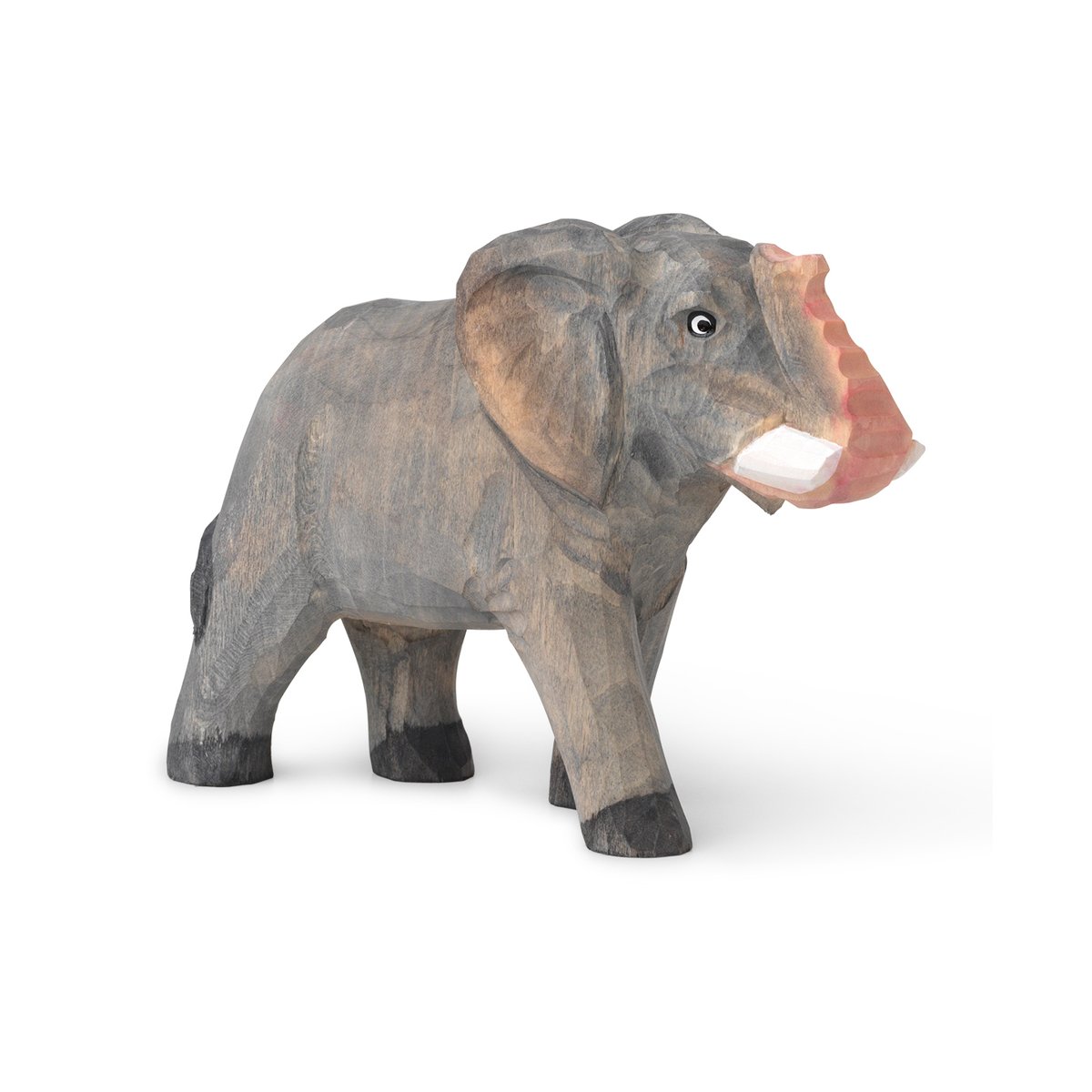 Ferm Living Animal wooden decoration elephant | Scandinavian Design | Children's room accessories | Grey
