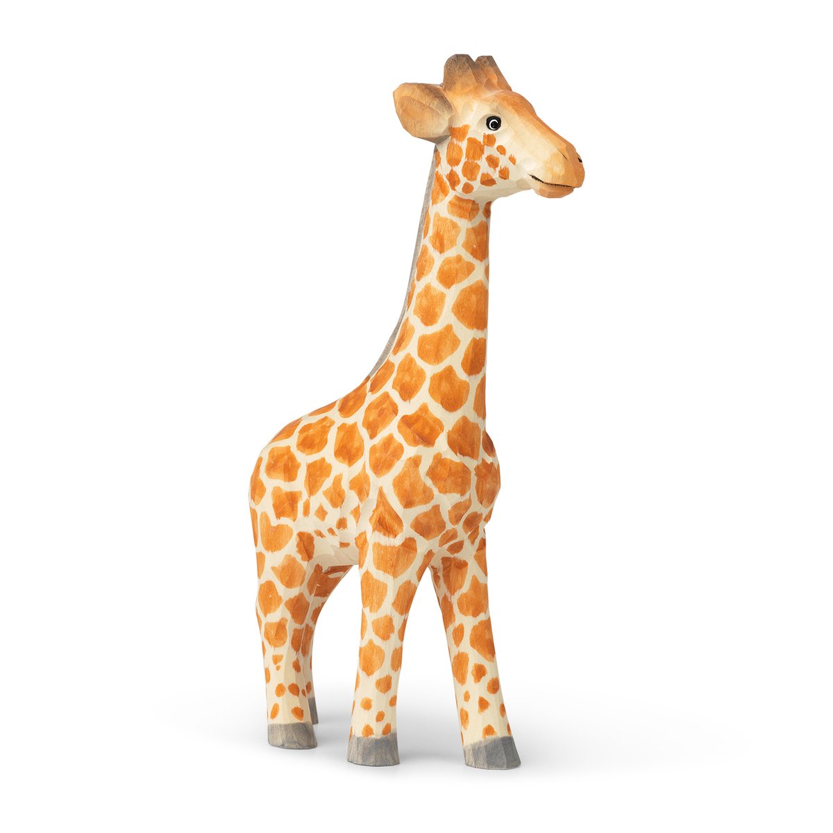 Ferm Living Animal wooden decoration giraffe | Scandinavian Design | Children's room accessories | Orange