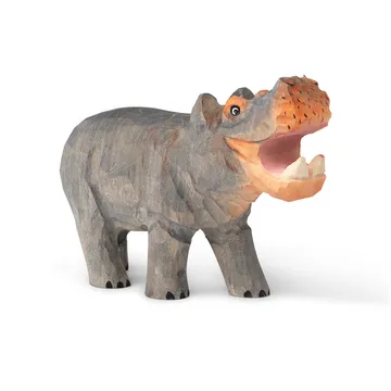 Animal wooden decoration - hippo - Ferm Living