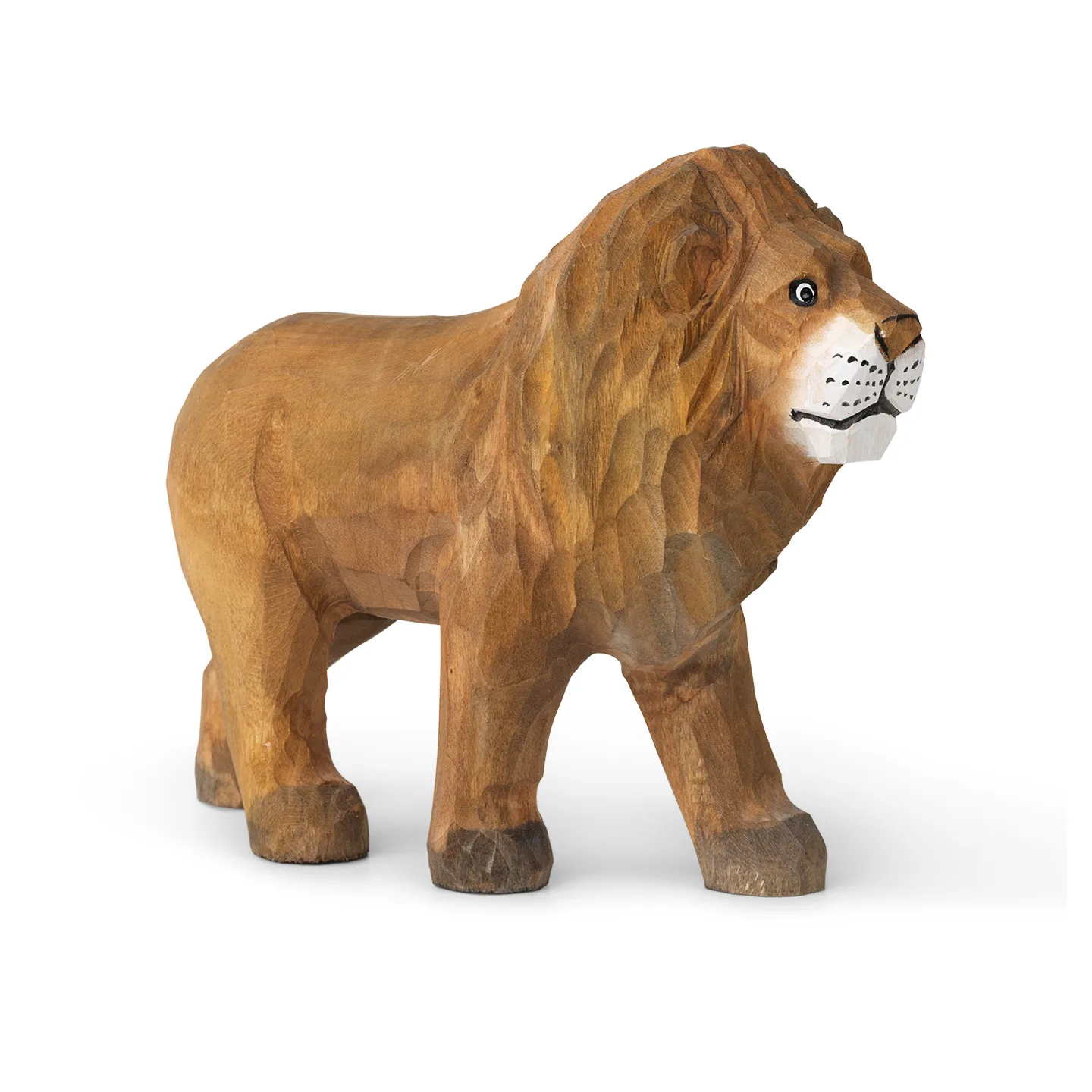 Animal wooden decoration, lion Ferm Living