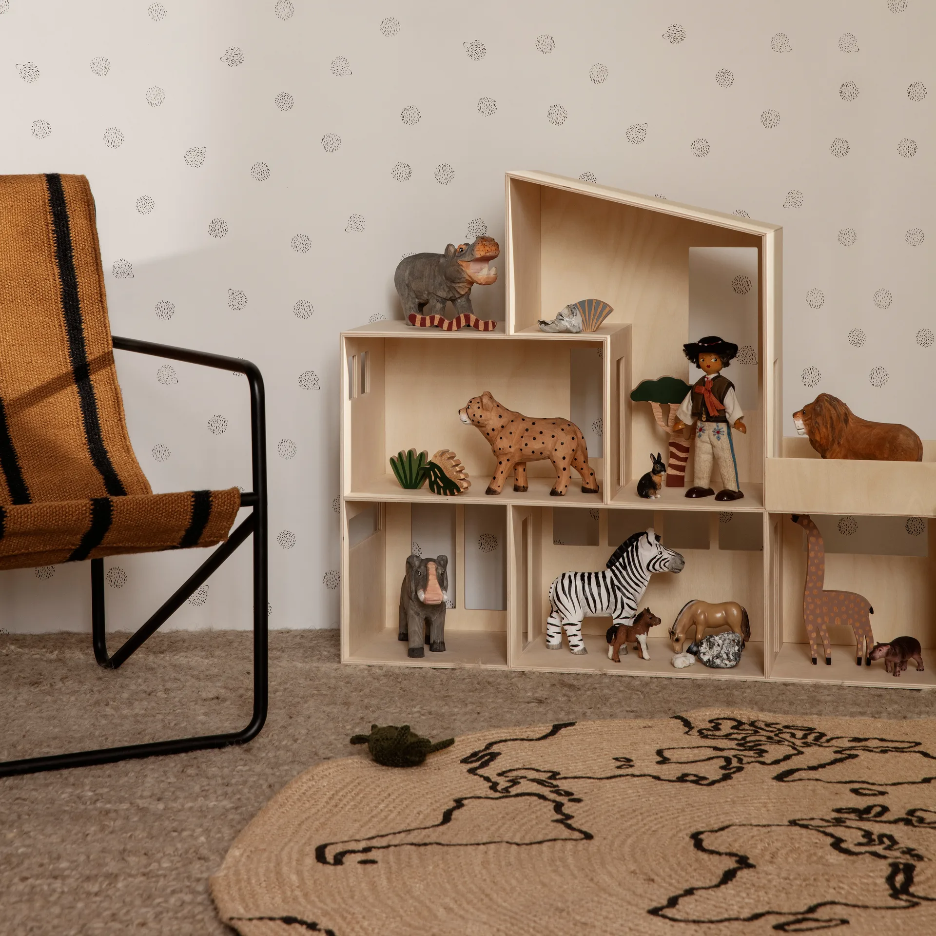 Animal wooden decoration, zebra Ferm Living