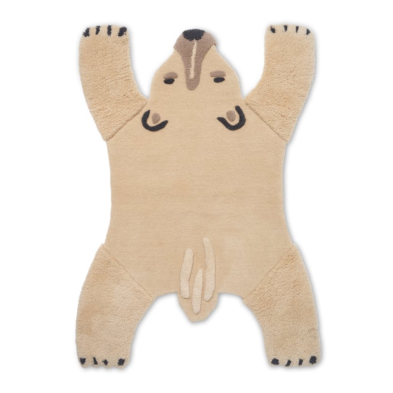 Ferm Living Animal wool carpet polar bear