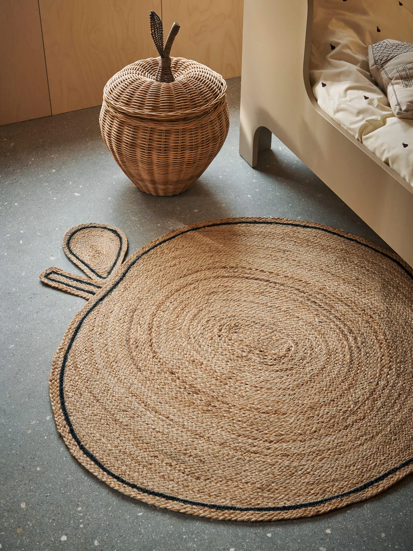 Apple braided jute rug, Natural Ferm Living