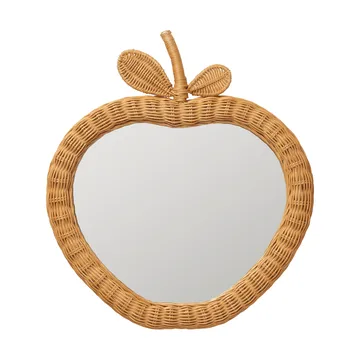 Apple braided mirror - Natural, 40x3x45 cm - Ferm Living