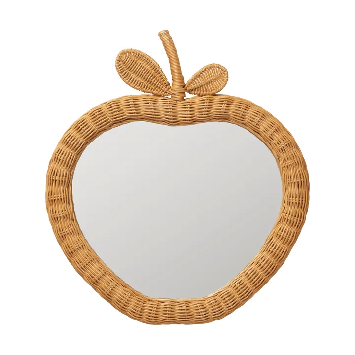 Apple braided mirror - Natural, 40x3x45 cm - Ferm Living