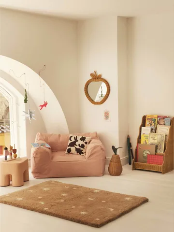 Apple braided mirror - Natural, 40x3x45 cm - Ferm Living