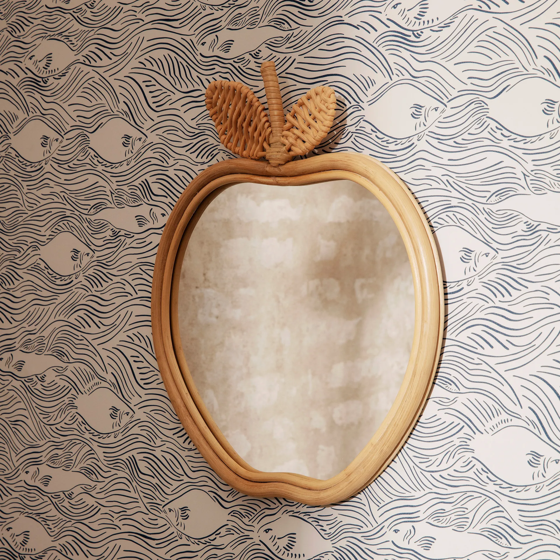 Apple mirror 37x42 cm, Natural Ferm Living