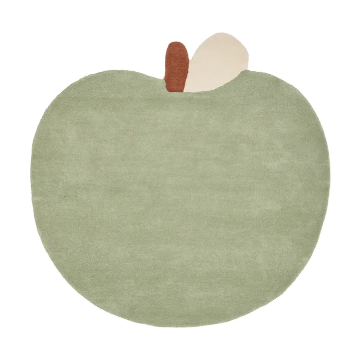 Apple tufted rug - Tea Green, 110x110 cm - Ferm Living