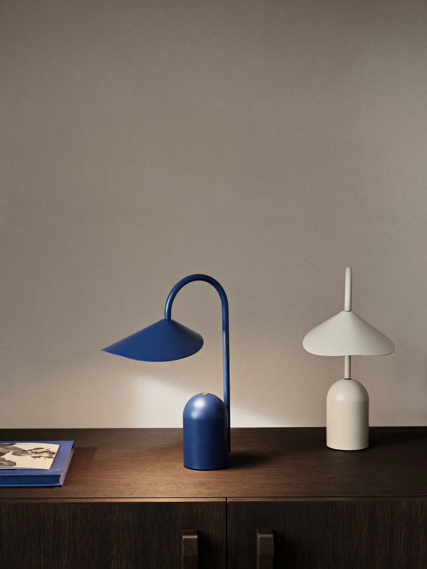 Arum portable lamp, Bright Blue Ferm Living