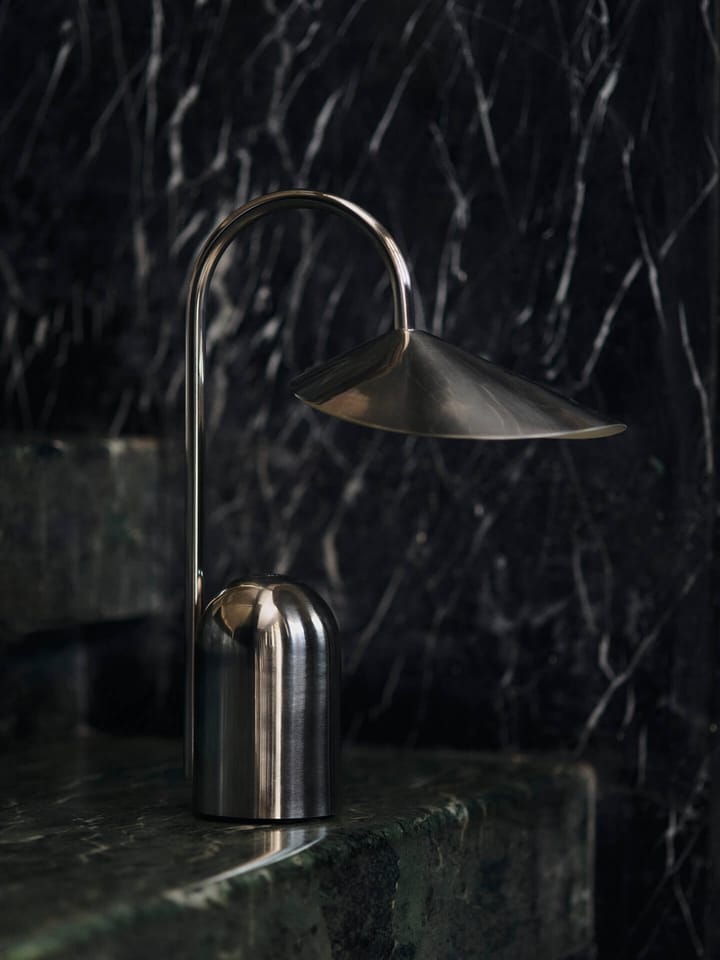 Arum portable lamp, Stainless steel Ferm Living