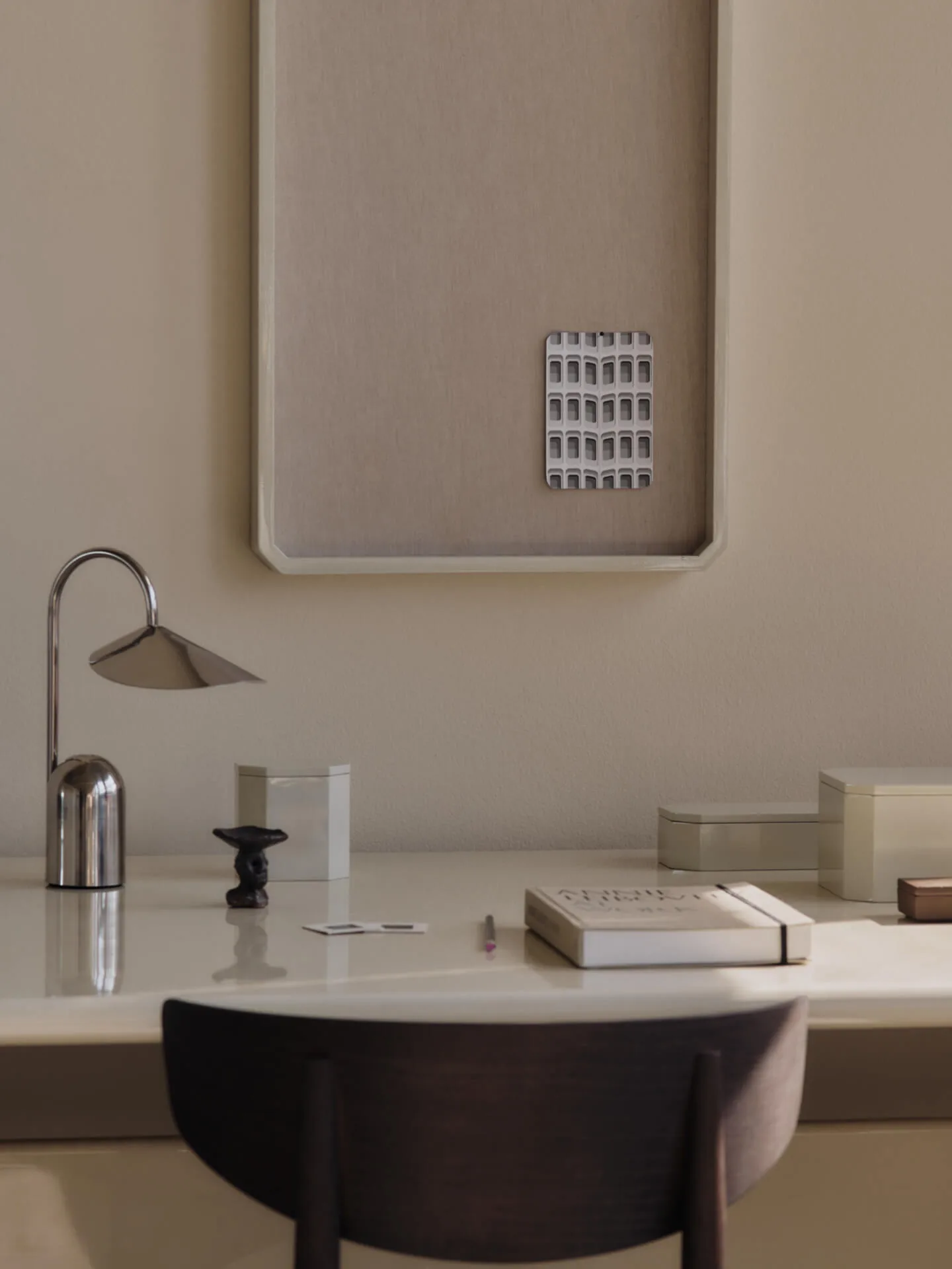 Arum portable lamp, Stainless steel Ferm Living