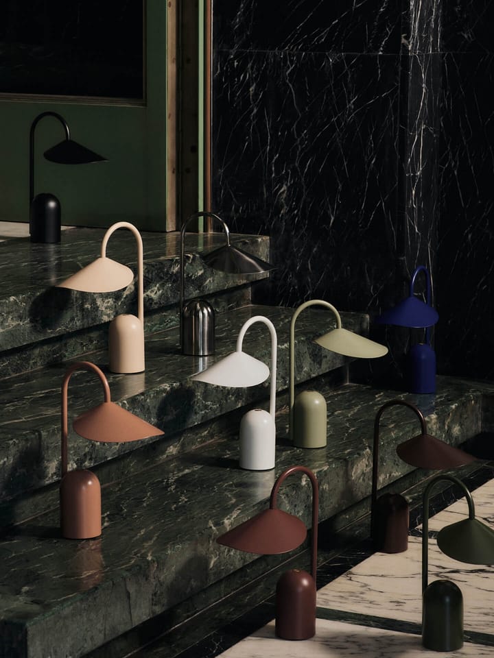 Arum portable lamp, Stainless steel Ferm Living
