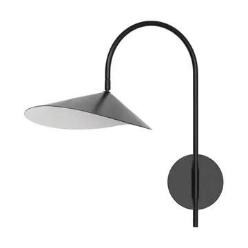 Arum swivel wall lamp hardwired installation - Black - Ferm Living