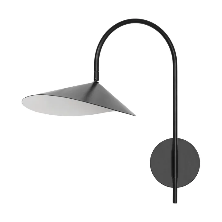 Arum swivel wall lamp hardwired installation - Black - Ferm Living