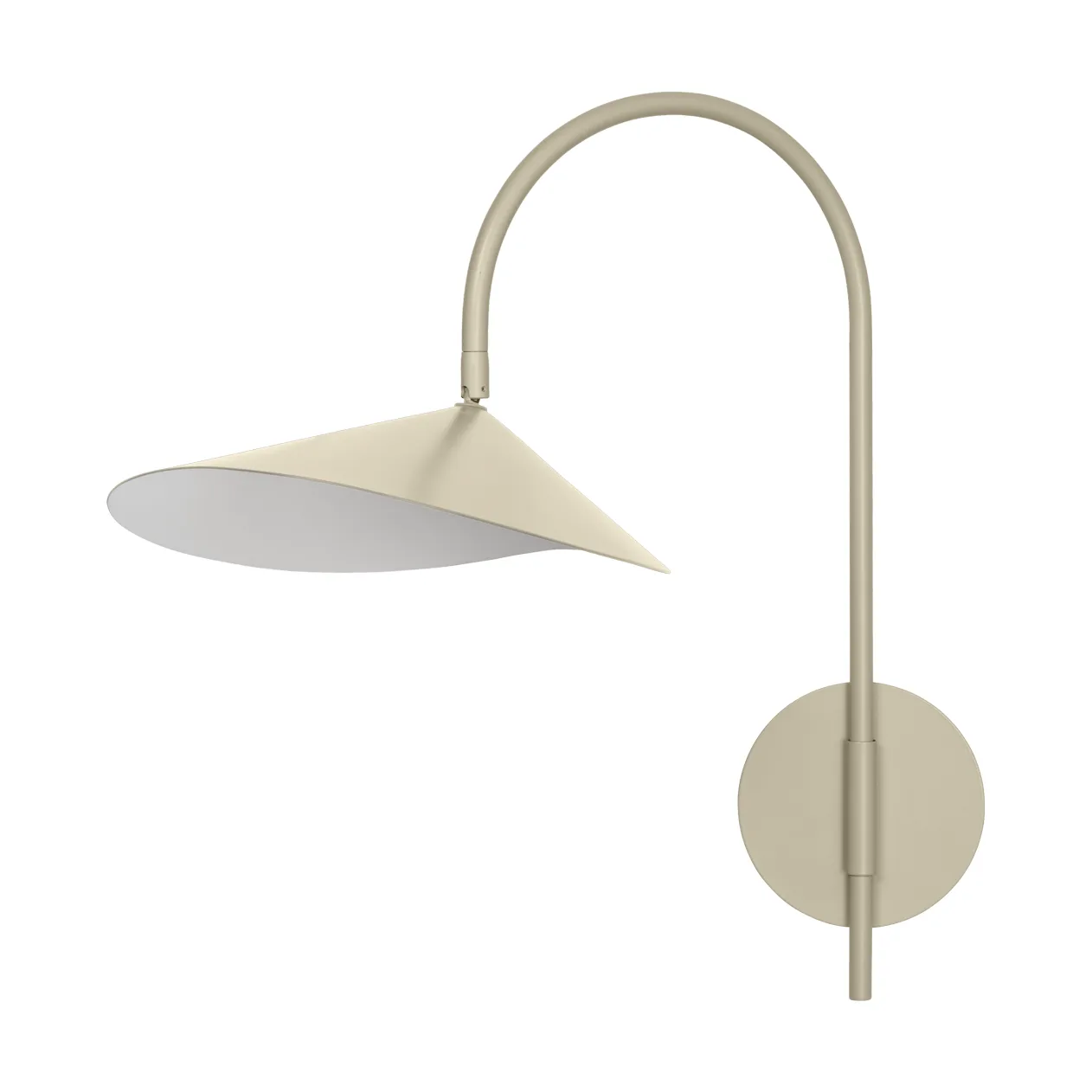 Arum swivel wall lamp hardwired installation, Cashmere Ferm Living