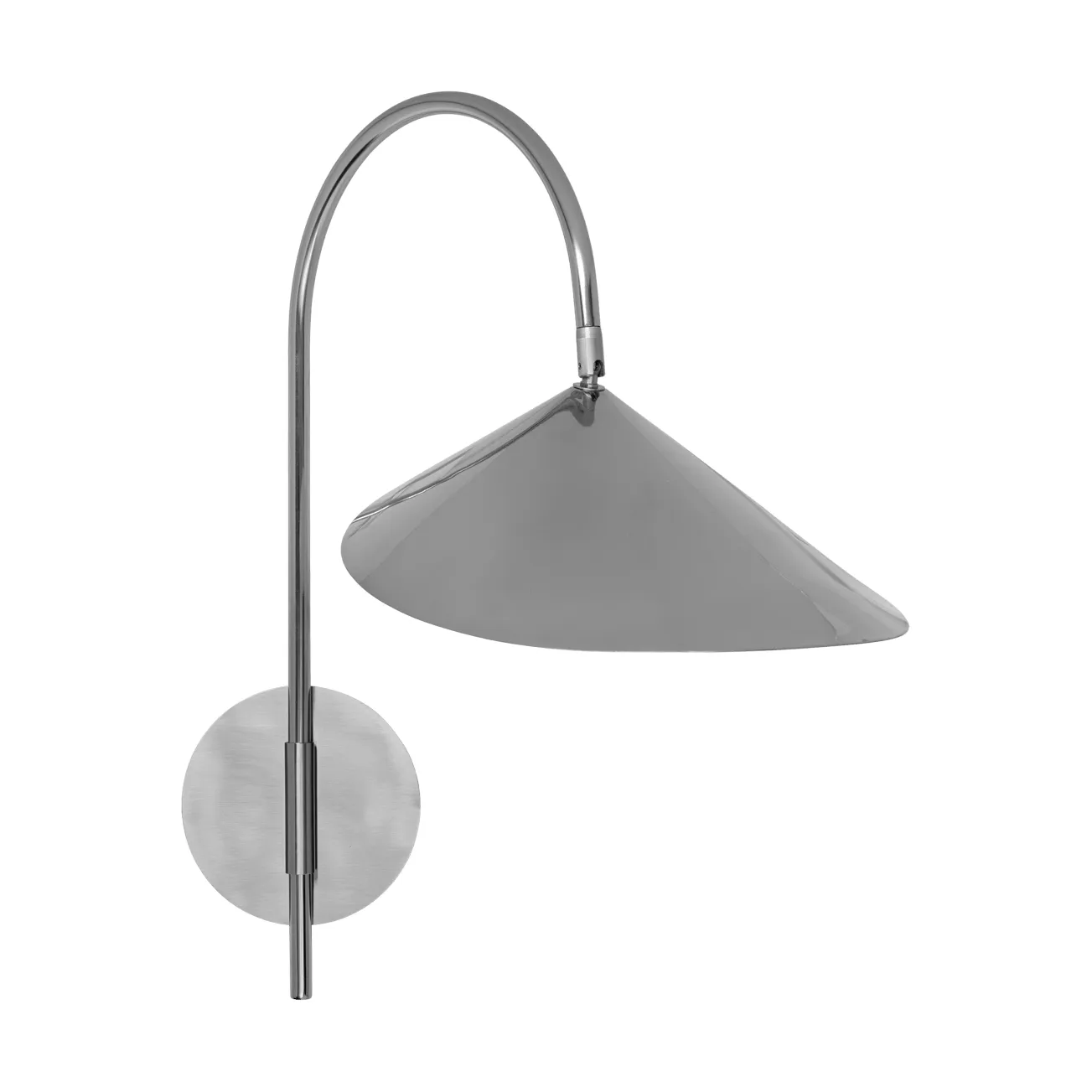 Arum swivel wall lamp hardwired, Stainless steel Ferm Living