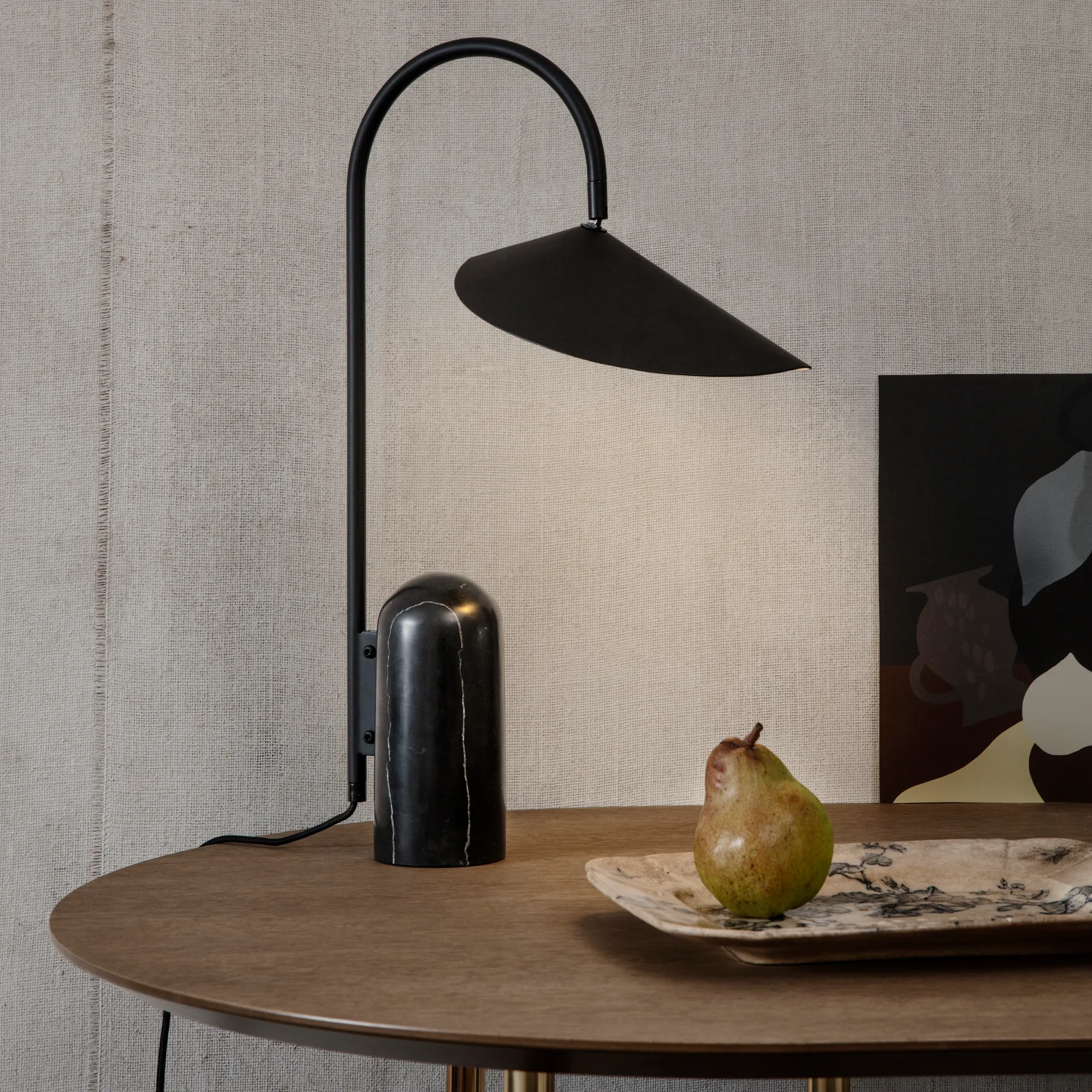 Arum table lamp, Black Ferm Living