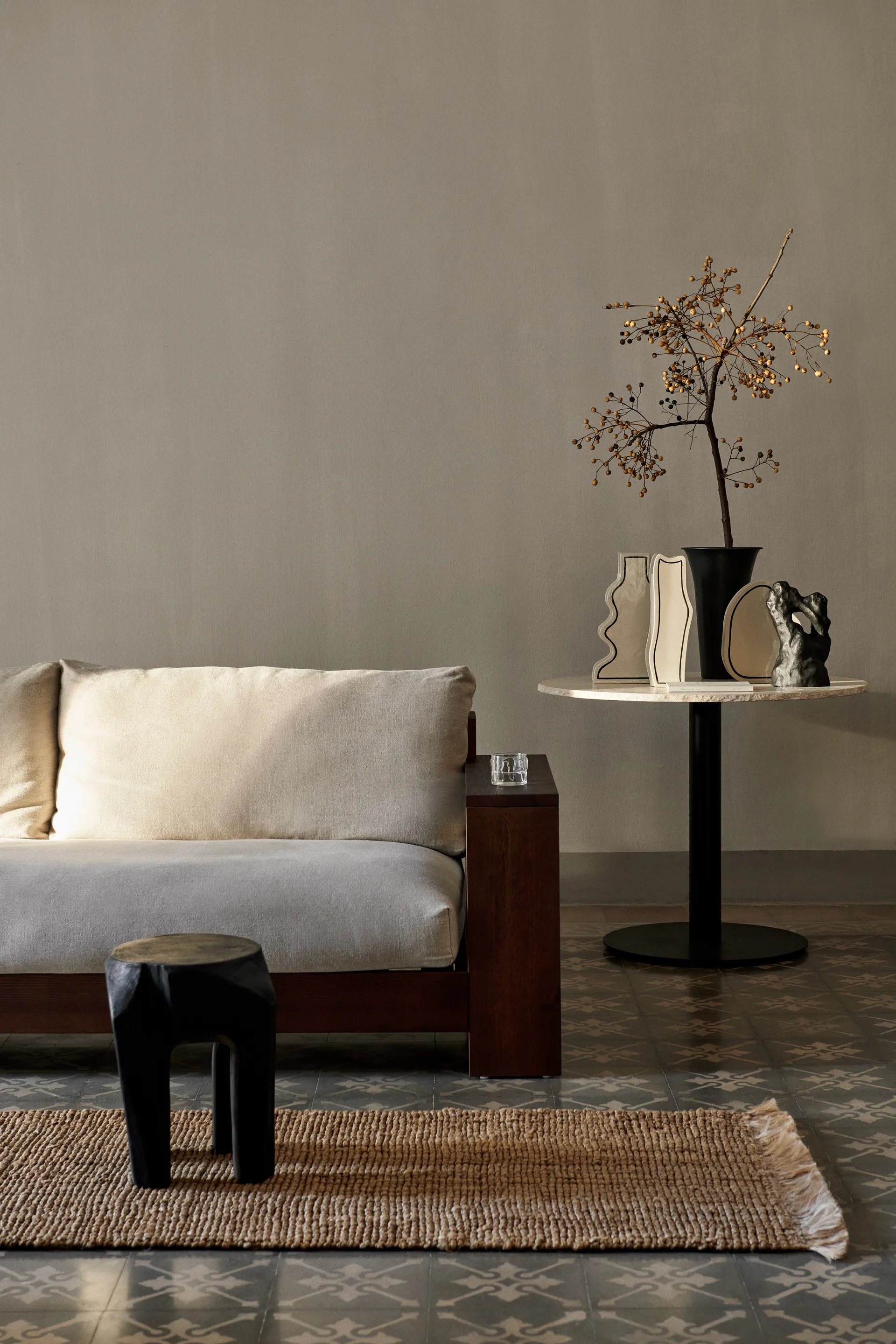 Athens hallway rug, Natural. 80x250 cm Ferm Living