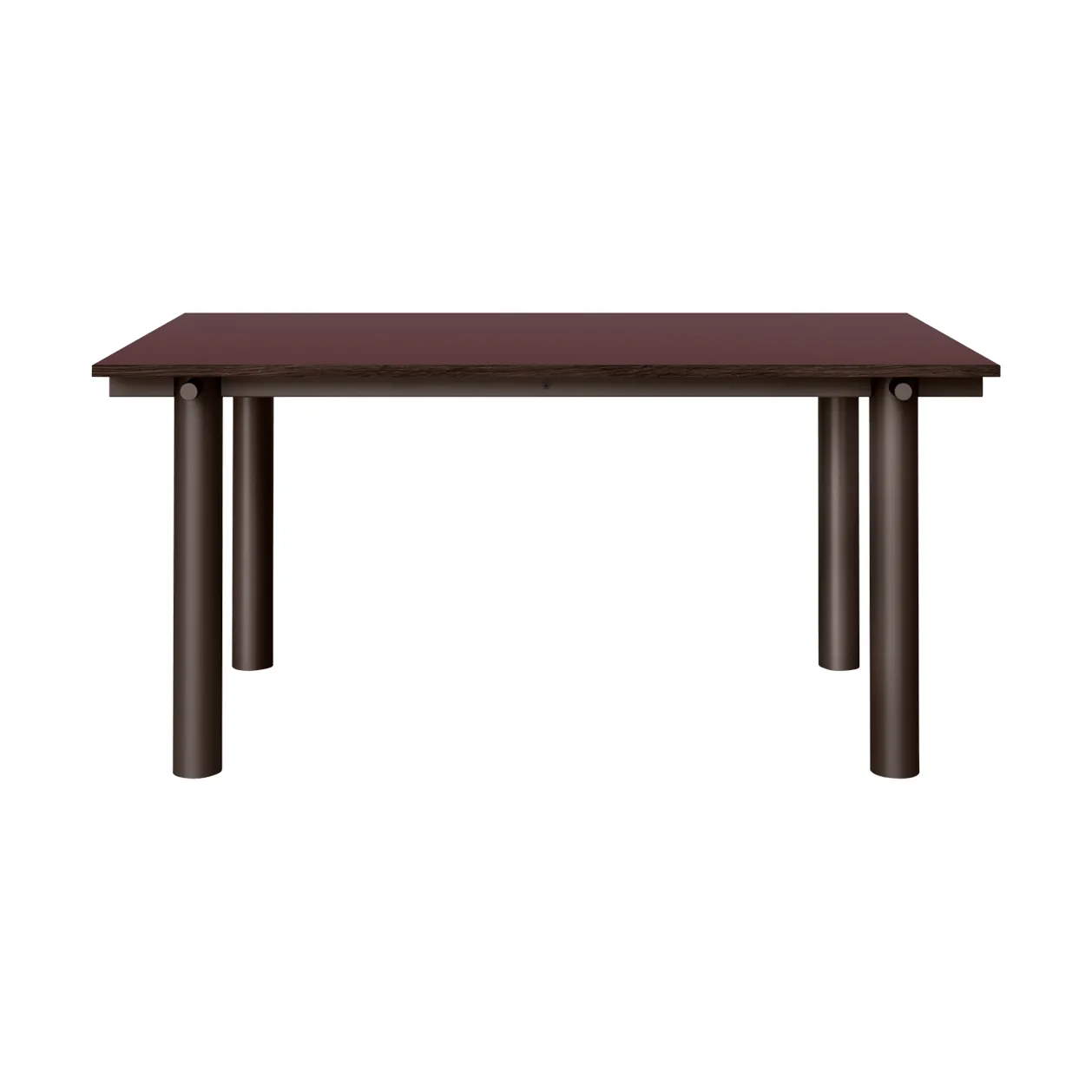 Atura dining table, Dark chocolate-burgundy, 90x160 cm Ferm Living