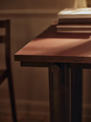 Atura dining table - Dark chocolate-burgundy, 90x160 cm - Ferm Living