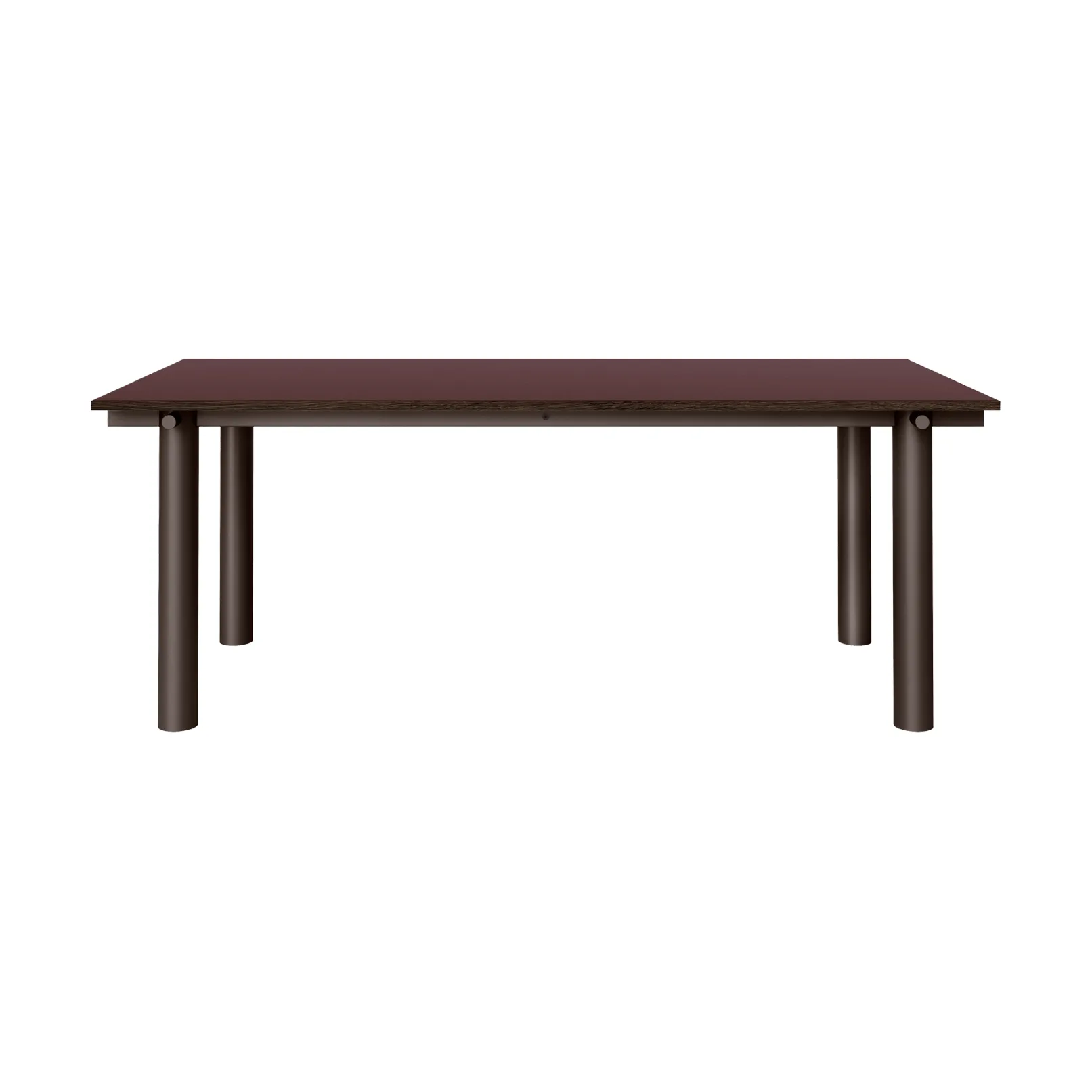 Atura dining table, Dark chocolate-burgundy, 90x200 cm Ferm Living