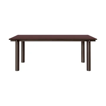 Atura dining table - Dark chocolate-burgundy, 90x200 cm - Ferm Living