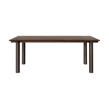 Atura dining table - Dark chocolate-dark stained oak, 90x200 cm - Ferm Living