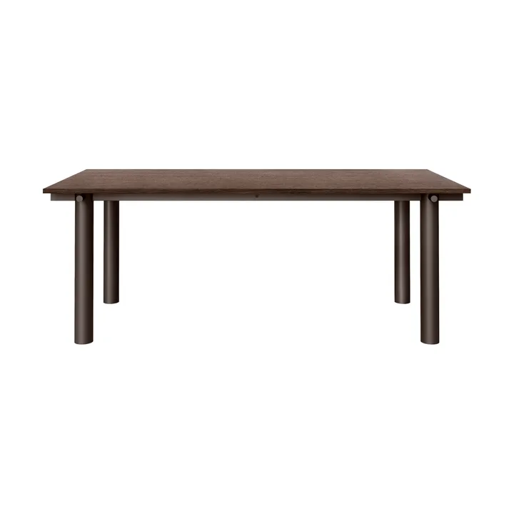 Atura dining table - Dark chocolate-dark stained oak, 90x200 cm - Ferm Living