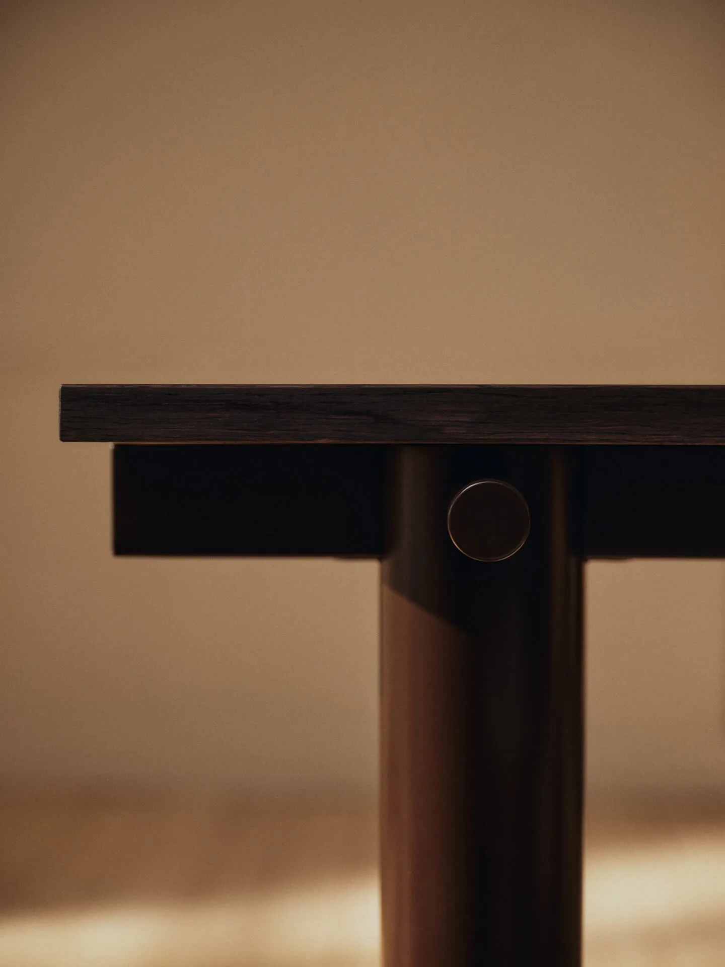 Atura dining table, Dark chocolate-dark stained oak, 90x200 cm Ferm Living