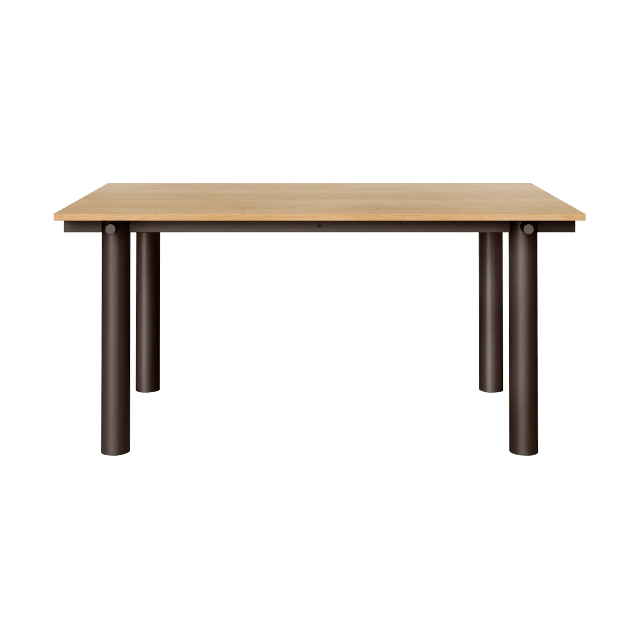 Atura dining table, Dark chocolate-oak veneer, 90x160 cm Ferm Living