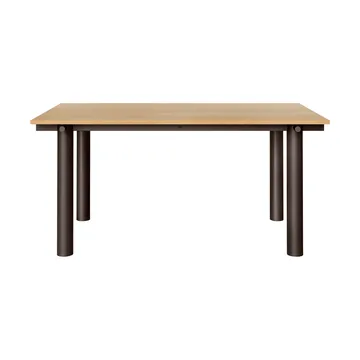 Atura dining table - Dark chocolate-oak veneer, 90x160 cm - Ferm Living