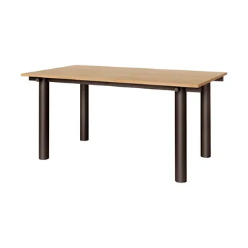 Atura dining table - Dark chocolate-oak veneer, 90x160 cm - Ferm Living