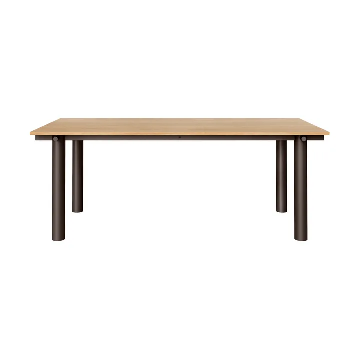 Atura dining table - Dark chocolate-oak veneer, 90x200 cm - Ferm Living